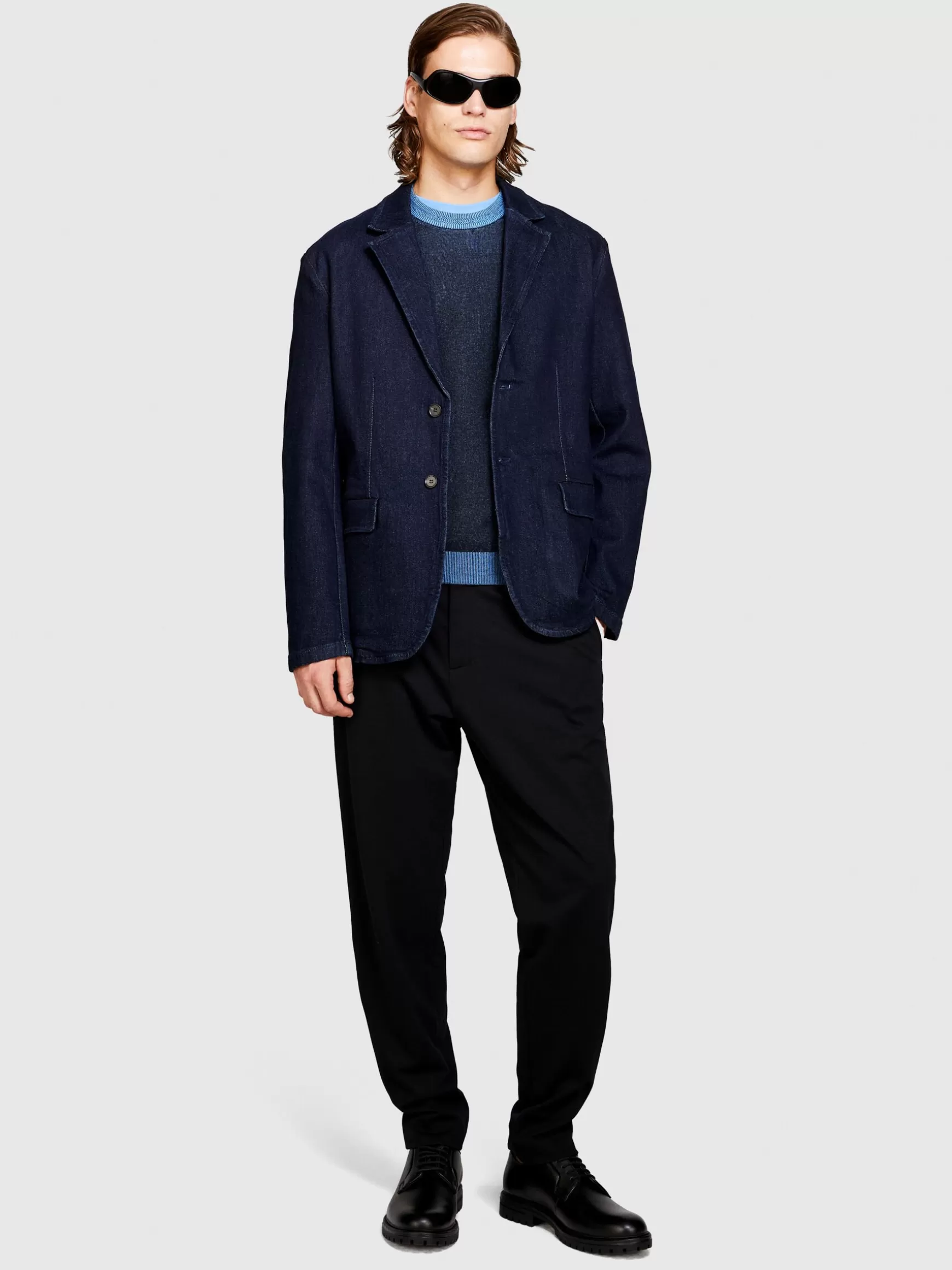 Giacche e Cappotti<Sisley Blazer in denim Blu Scuro