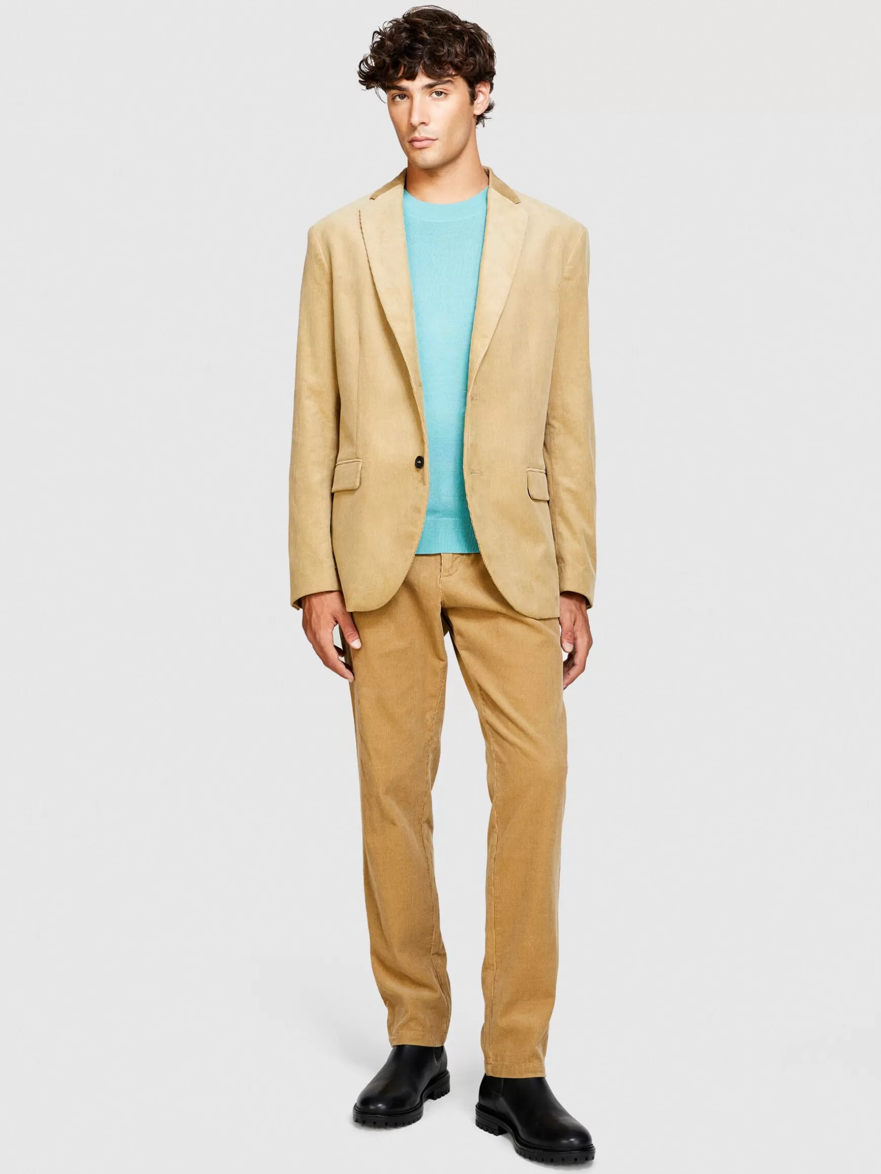 Giacche e Cappotti<Sisley Blazer in velluto a costine Beige