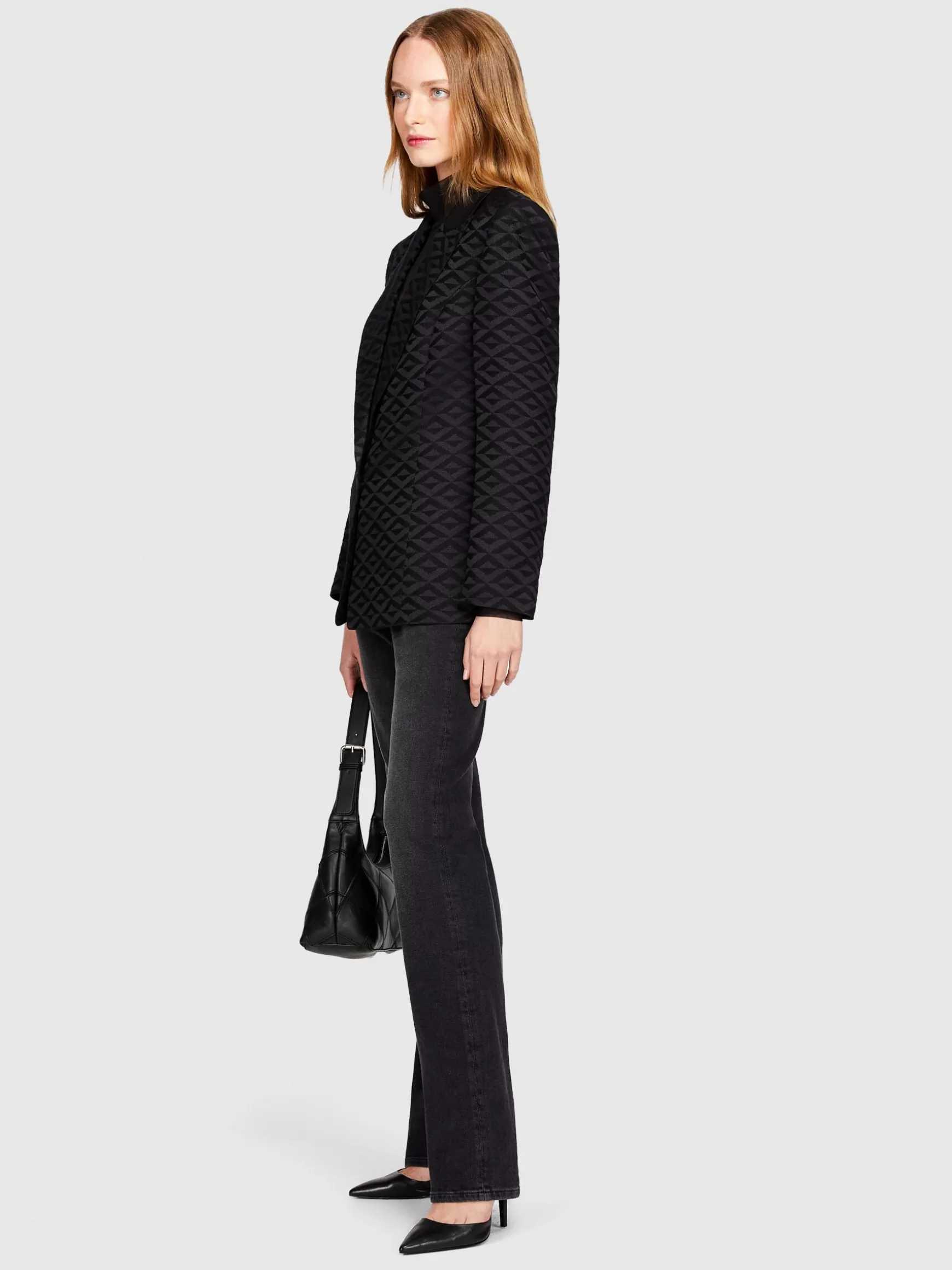 Giacche e Cappotti<Sisley Blazer jacquard Nero