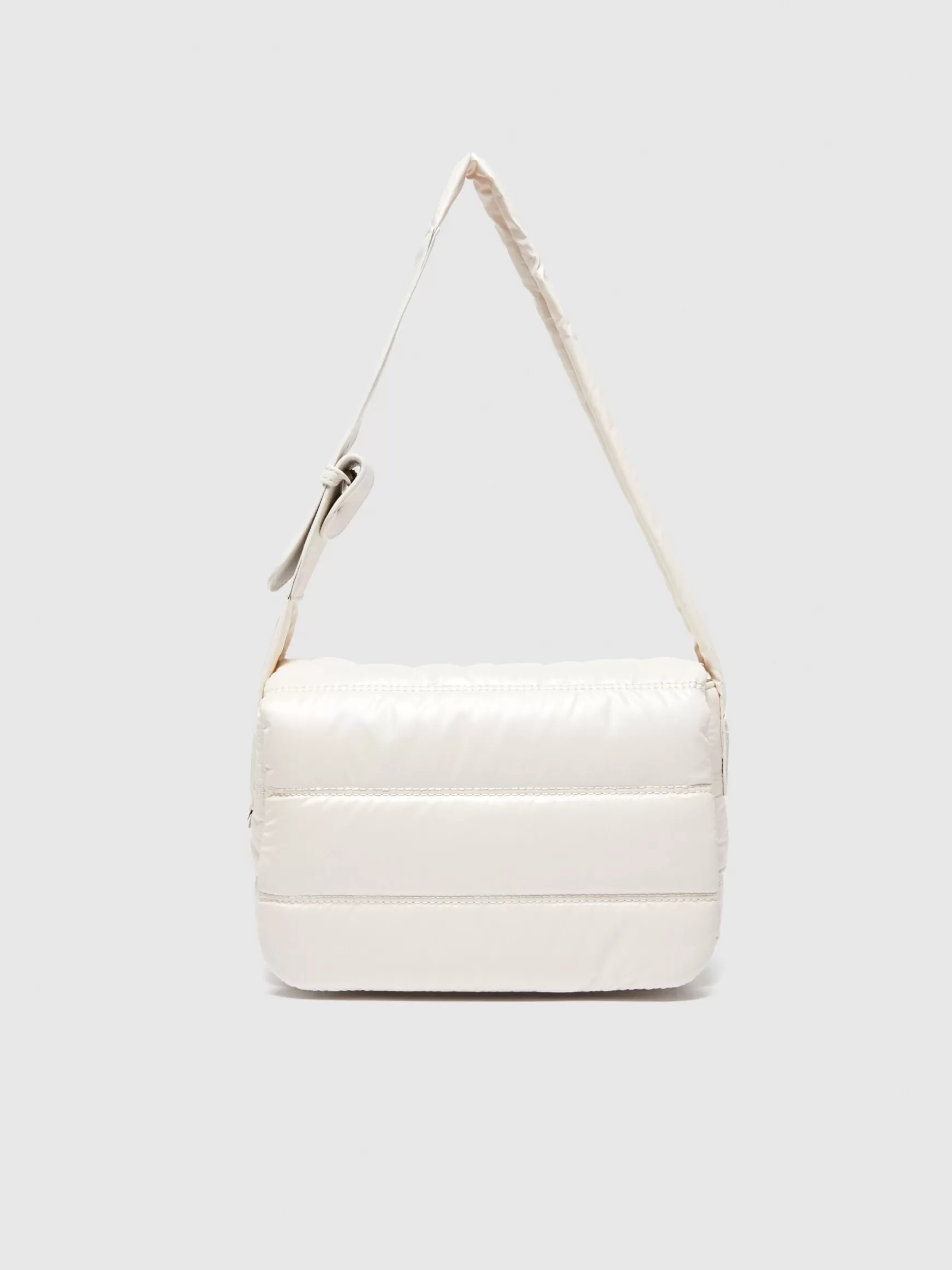 Borse<Sisley Borsa a spalla trapuntata Bianco Panna