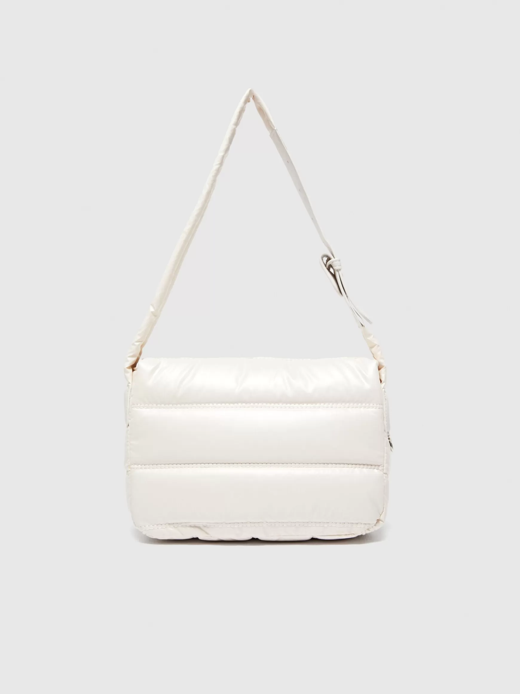 Borse<Sisley Borsa a spalla trapuntata Bianco Panna