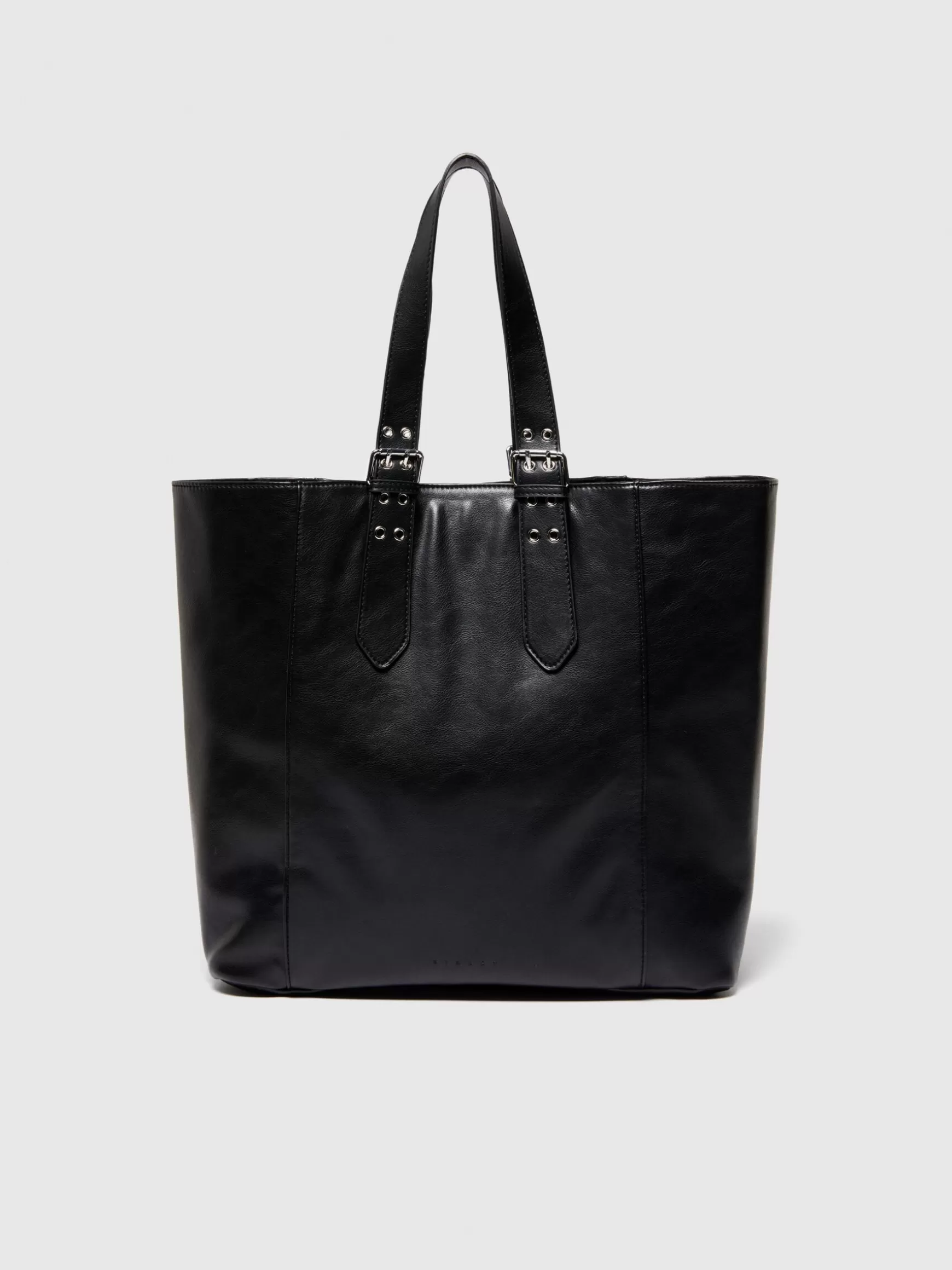 Borse<Sisley Borsa tote con fibbie Nero