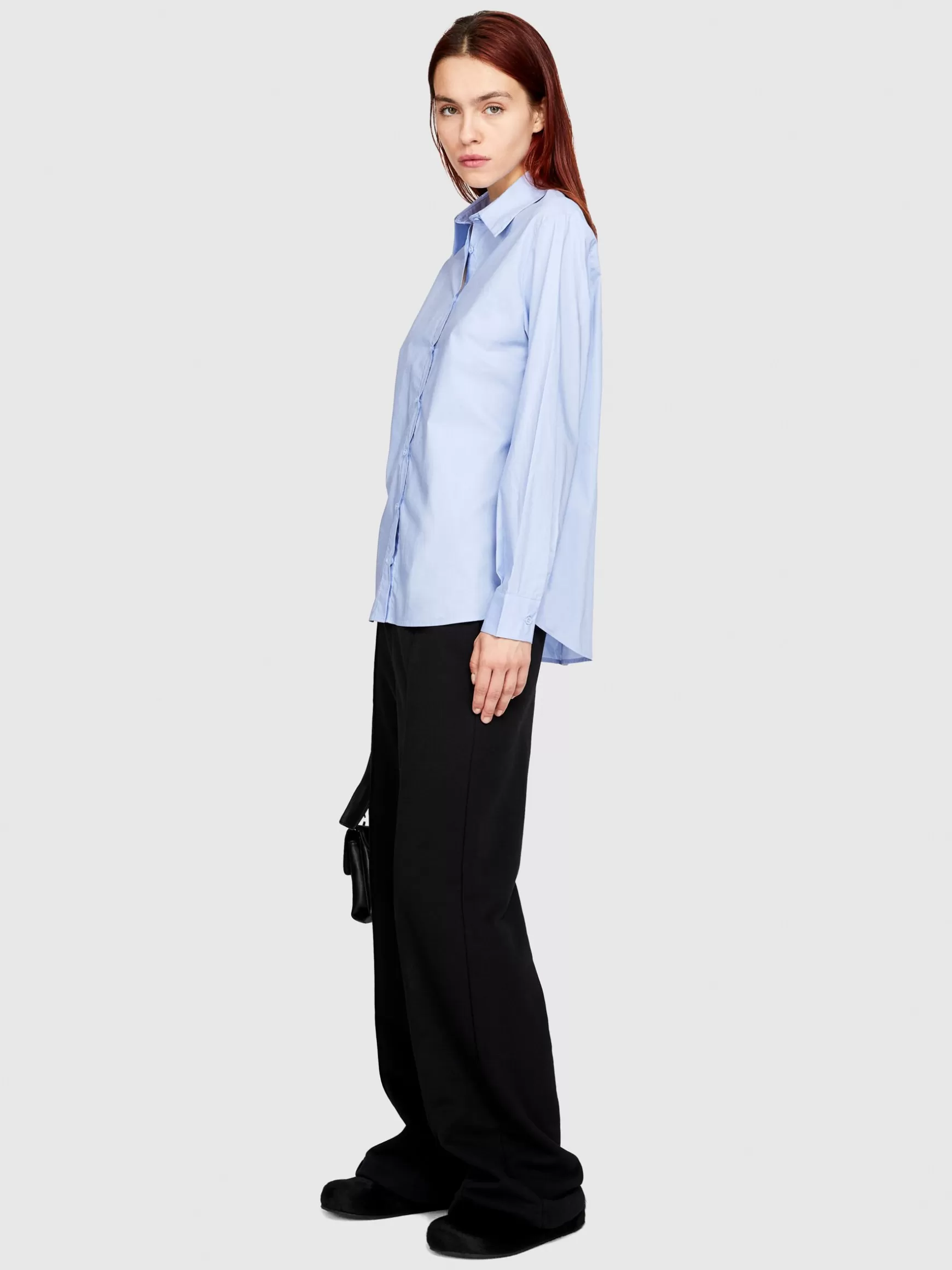 Camicie e Bluse<Sisley Camicia comfort fit Azzurro