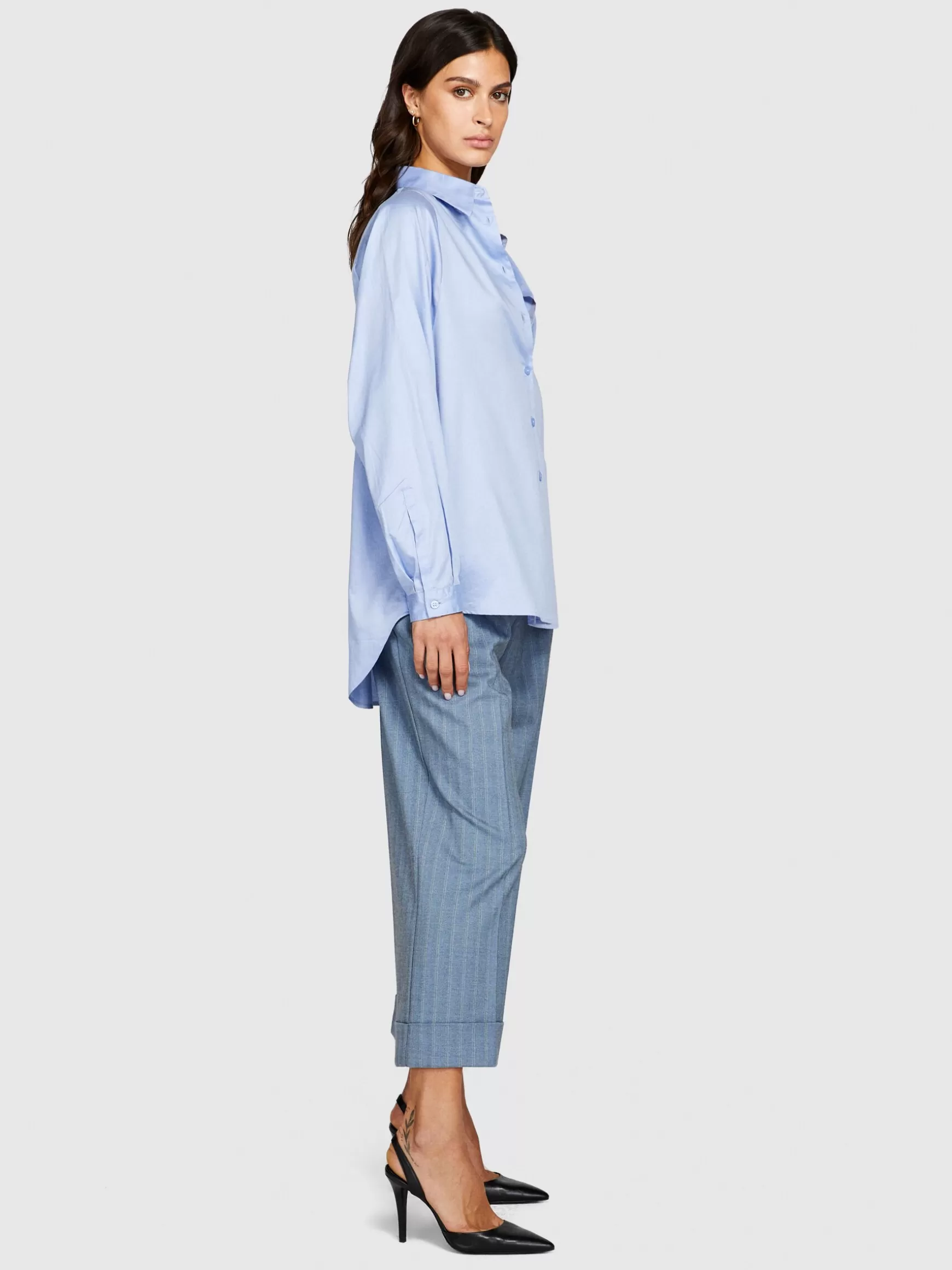 Camicie e Bluse<Sisley Camicia over fit Azzurro