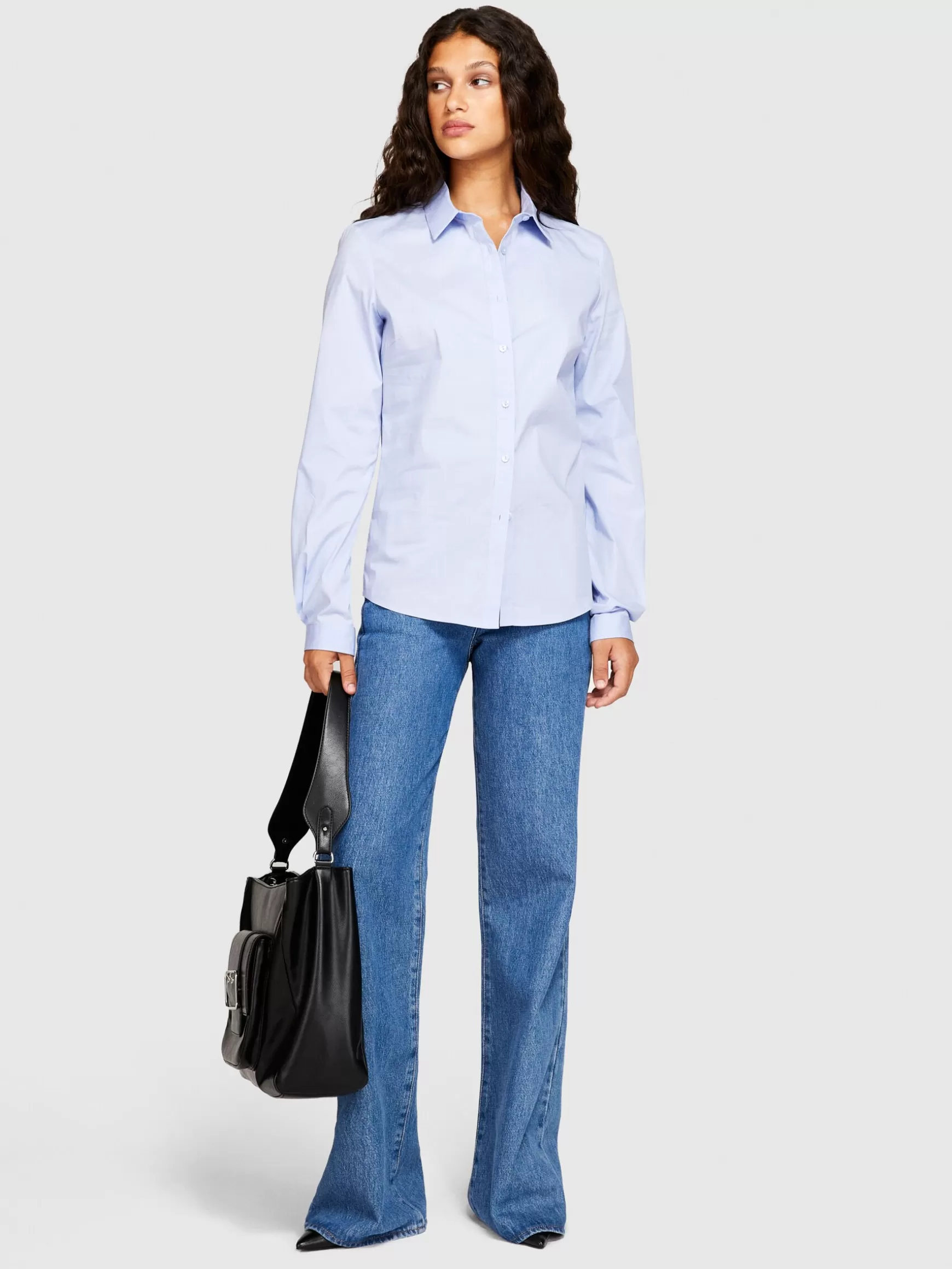 Camicie e Bluse<Sisley Camicia slim fit Azzurro