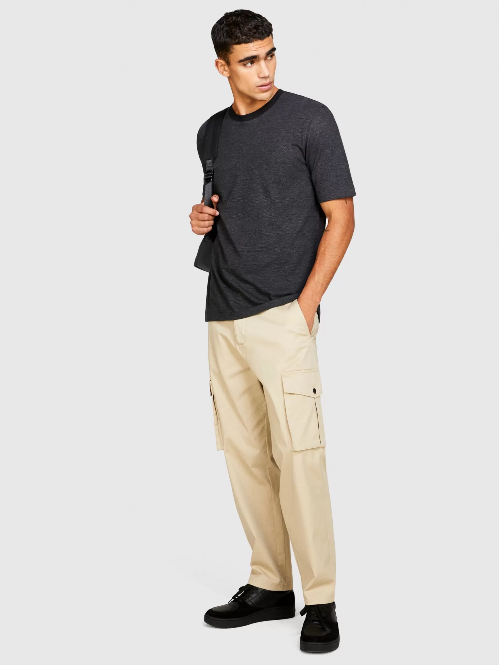 Pantaloni<Sisley Cargo tapered fit Beige