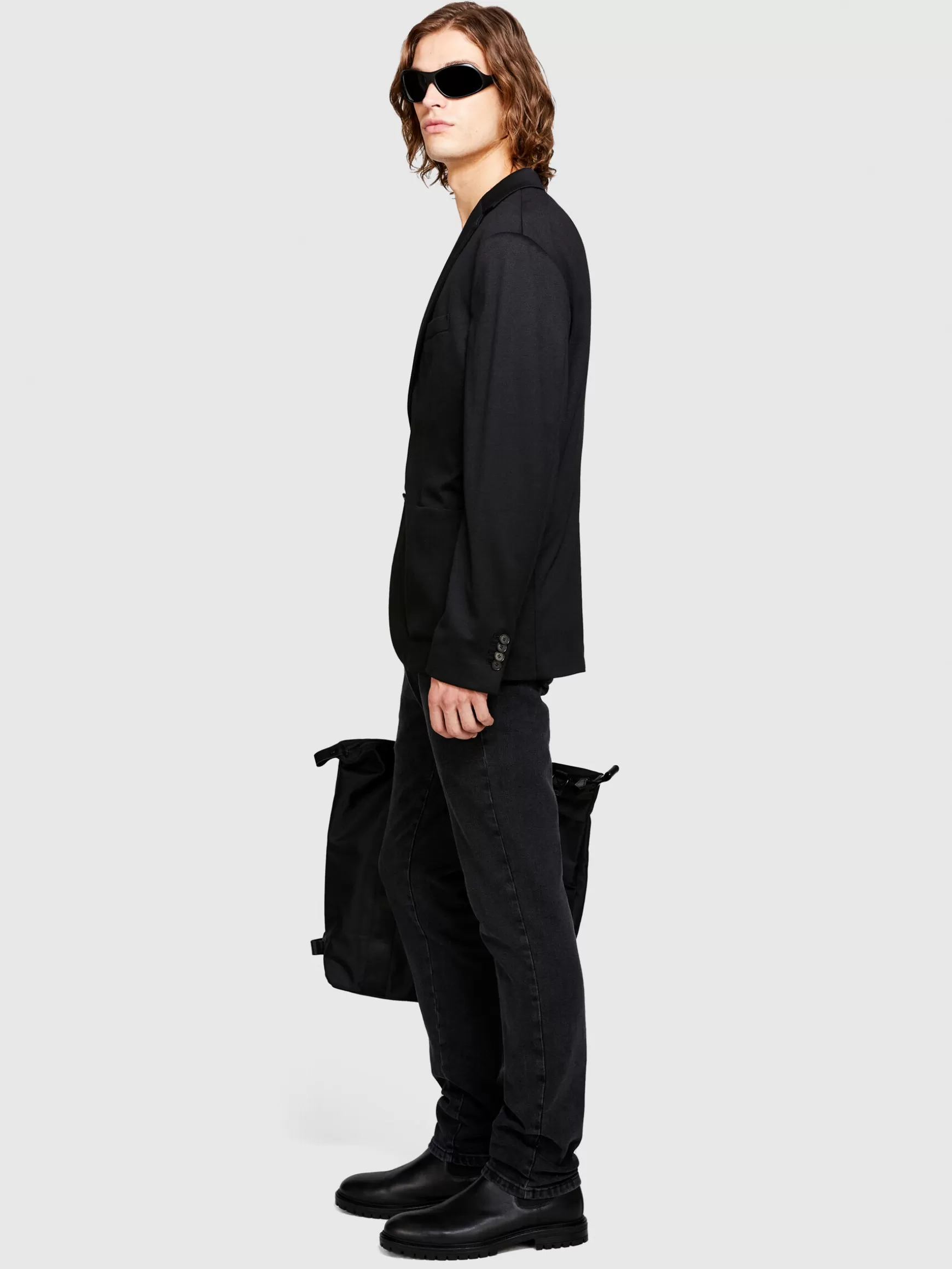 Pantaloni | Jeans<Sisley Chino Baltimora in denim Nero