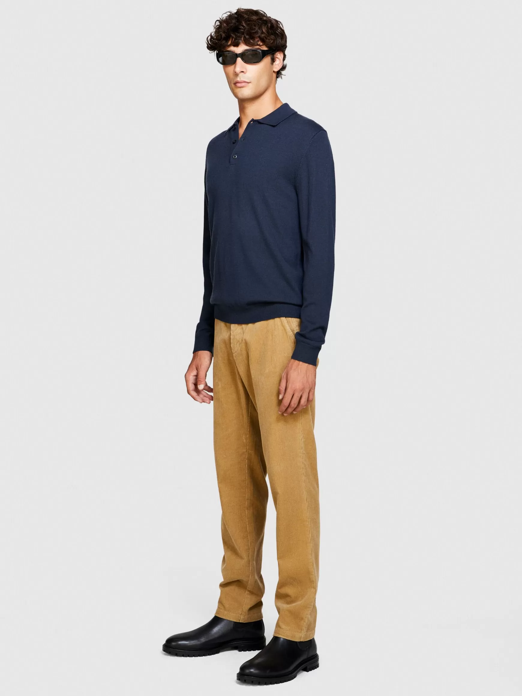 Pantaloni<Sisley Chino in velluto a costine Cammello