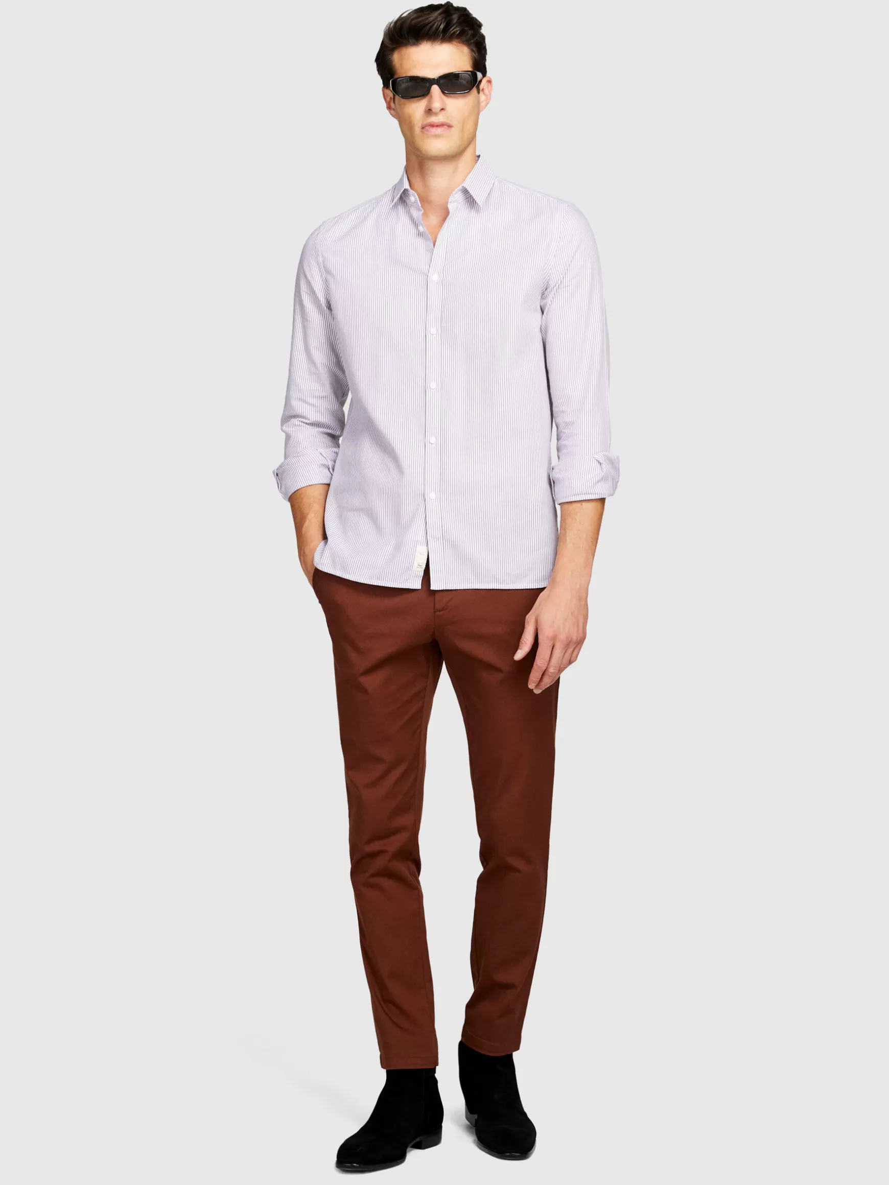 Pantaloni<Sisley Chino slim fit Marrone