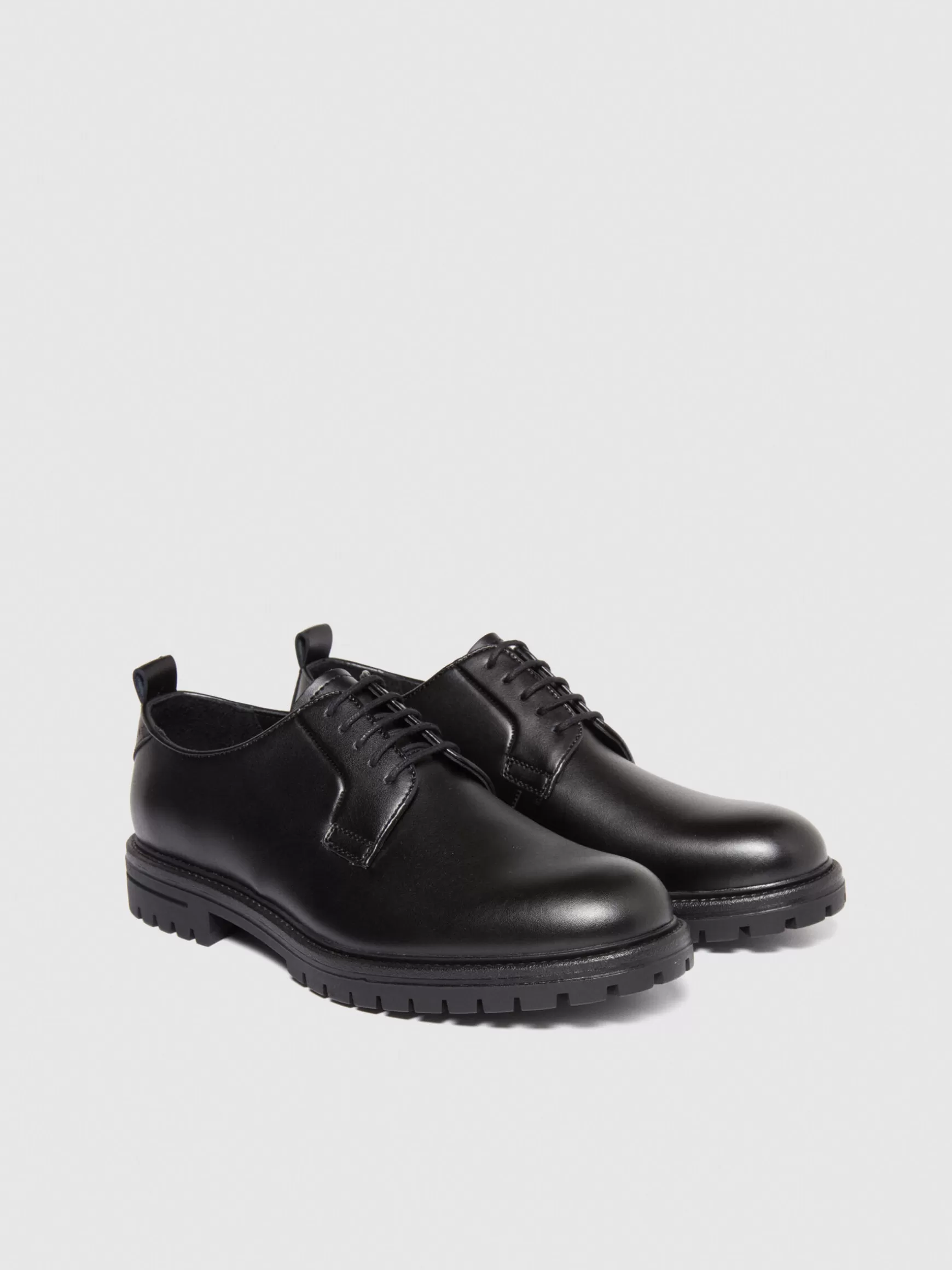 Scarpe<Sisley Derby in pelle Nero