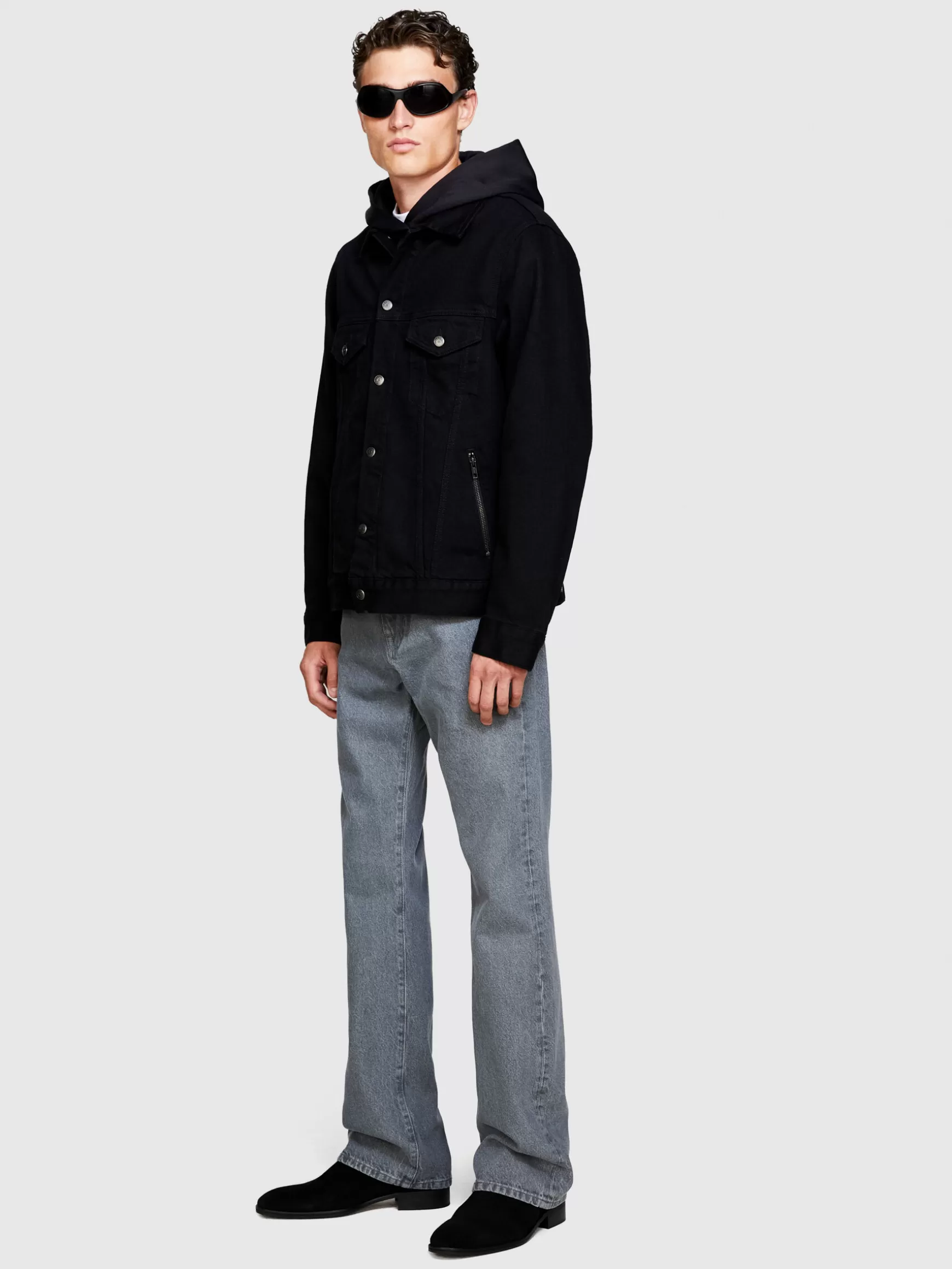 Giacche e Cappotti<Sisley Giubbotto di jeans slim fit Nero