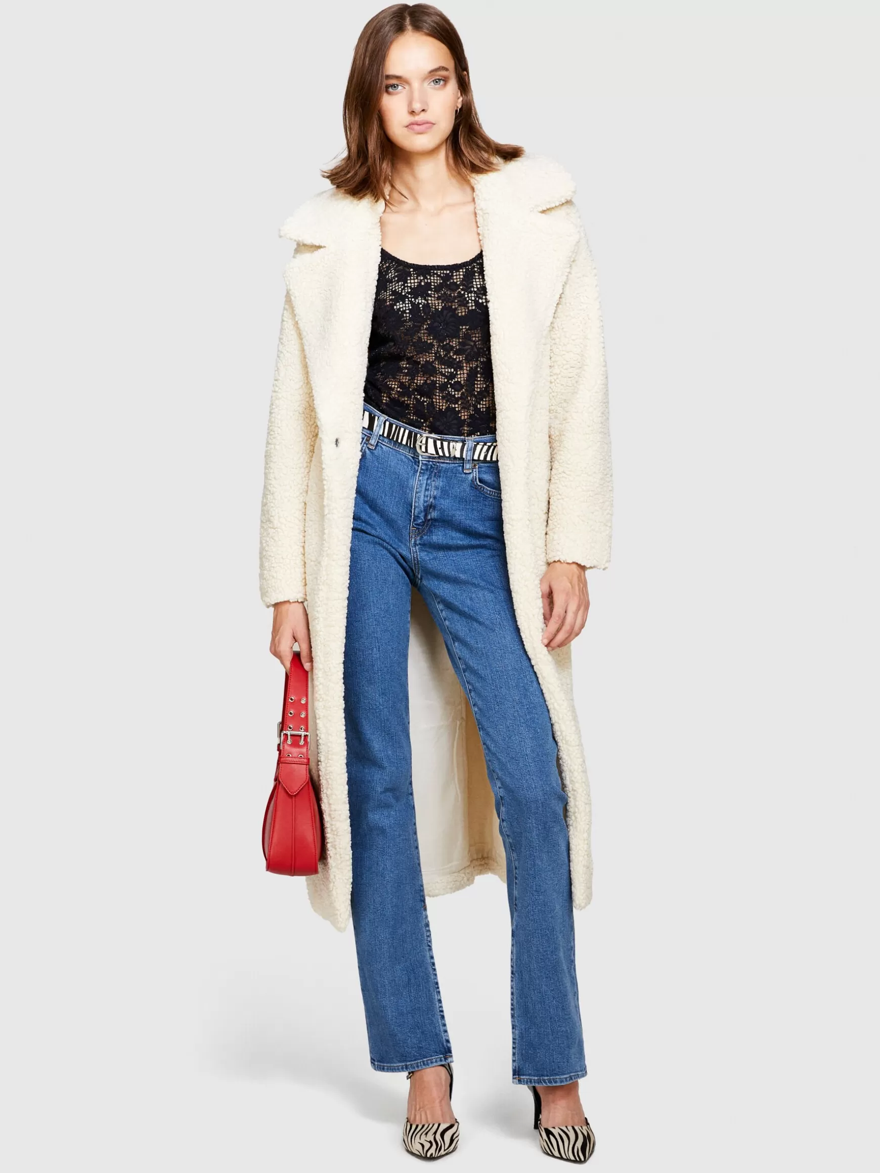 Jeans<Sisley Jeans a vita alta con spacchi Blu