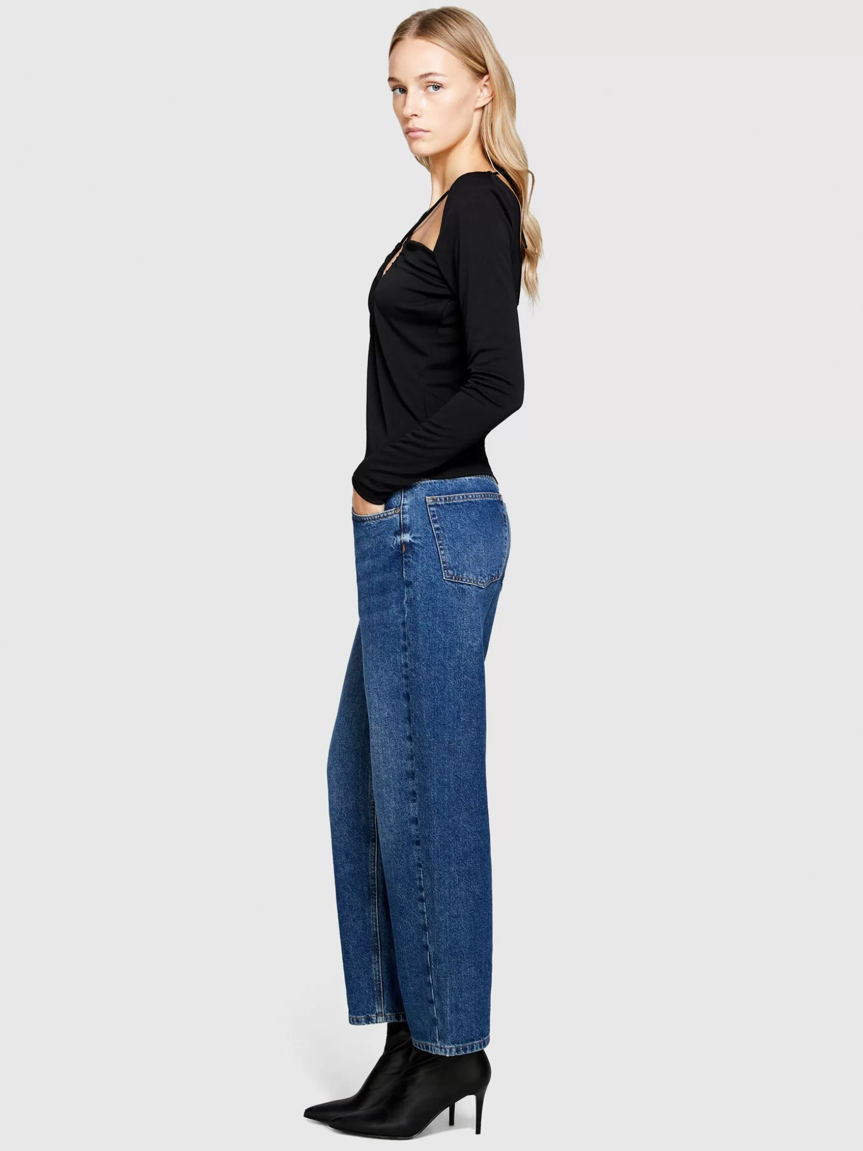 Jeans<Sisley Jeans Biarritz regular fit Blu Scuro