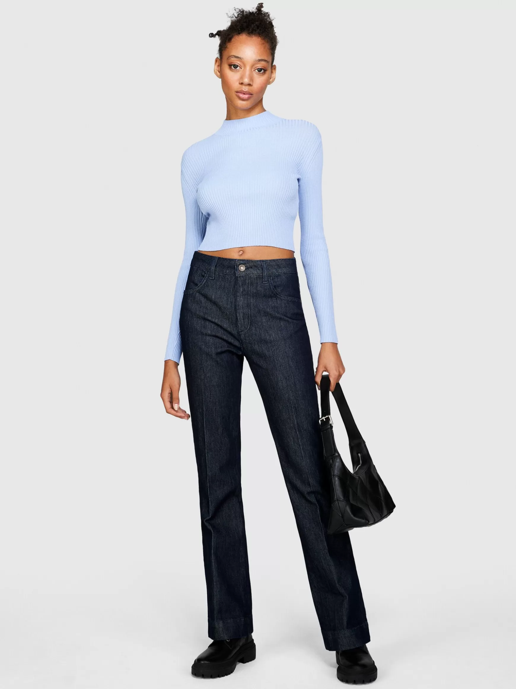 Jeans<Sisley Jeans Cannes flare fit Blu Scuro