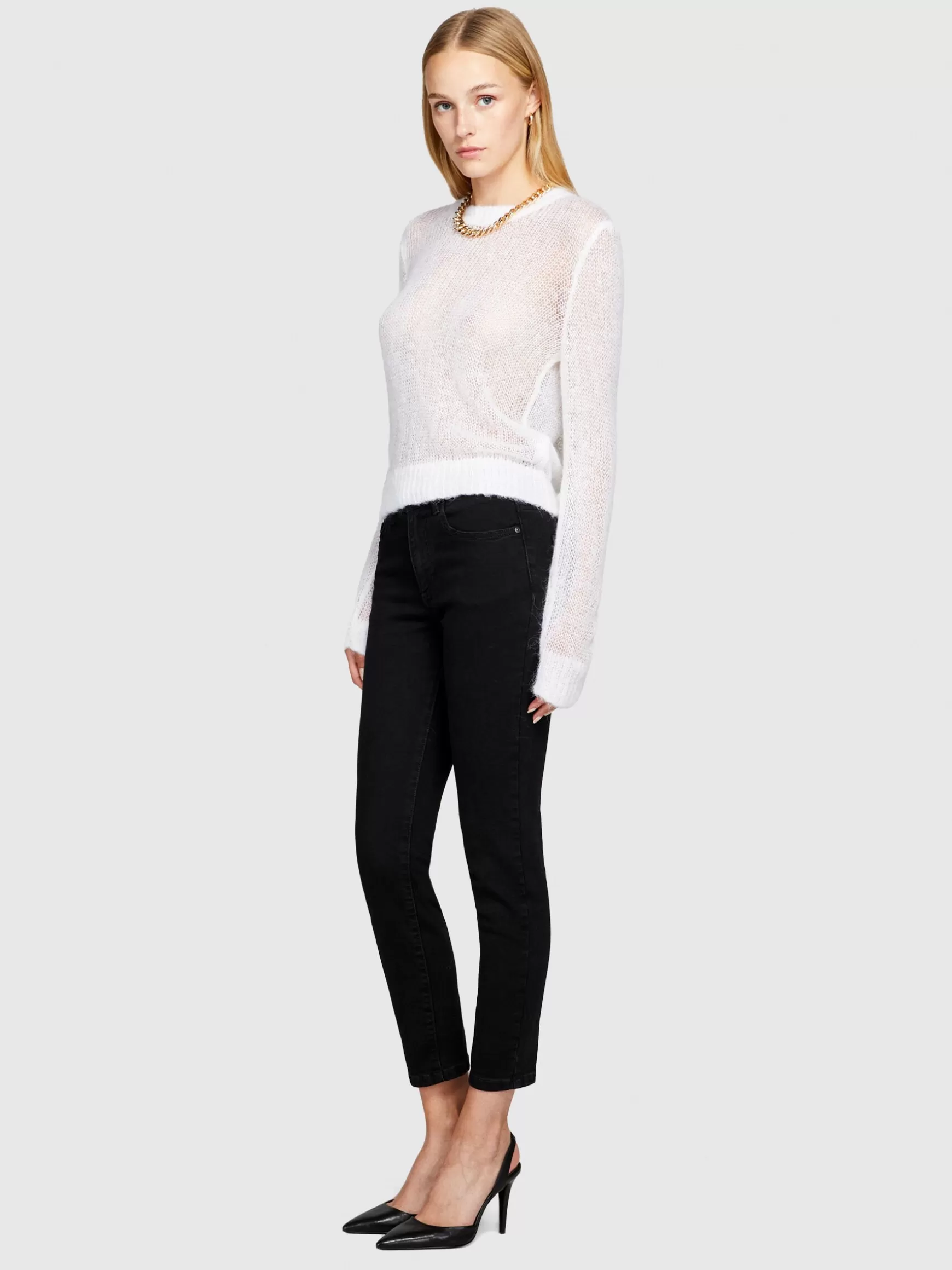 Jeans<Sisley Jeans Papeete skinny fit Nero