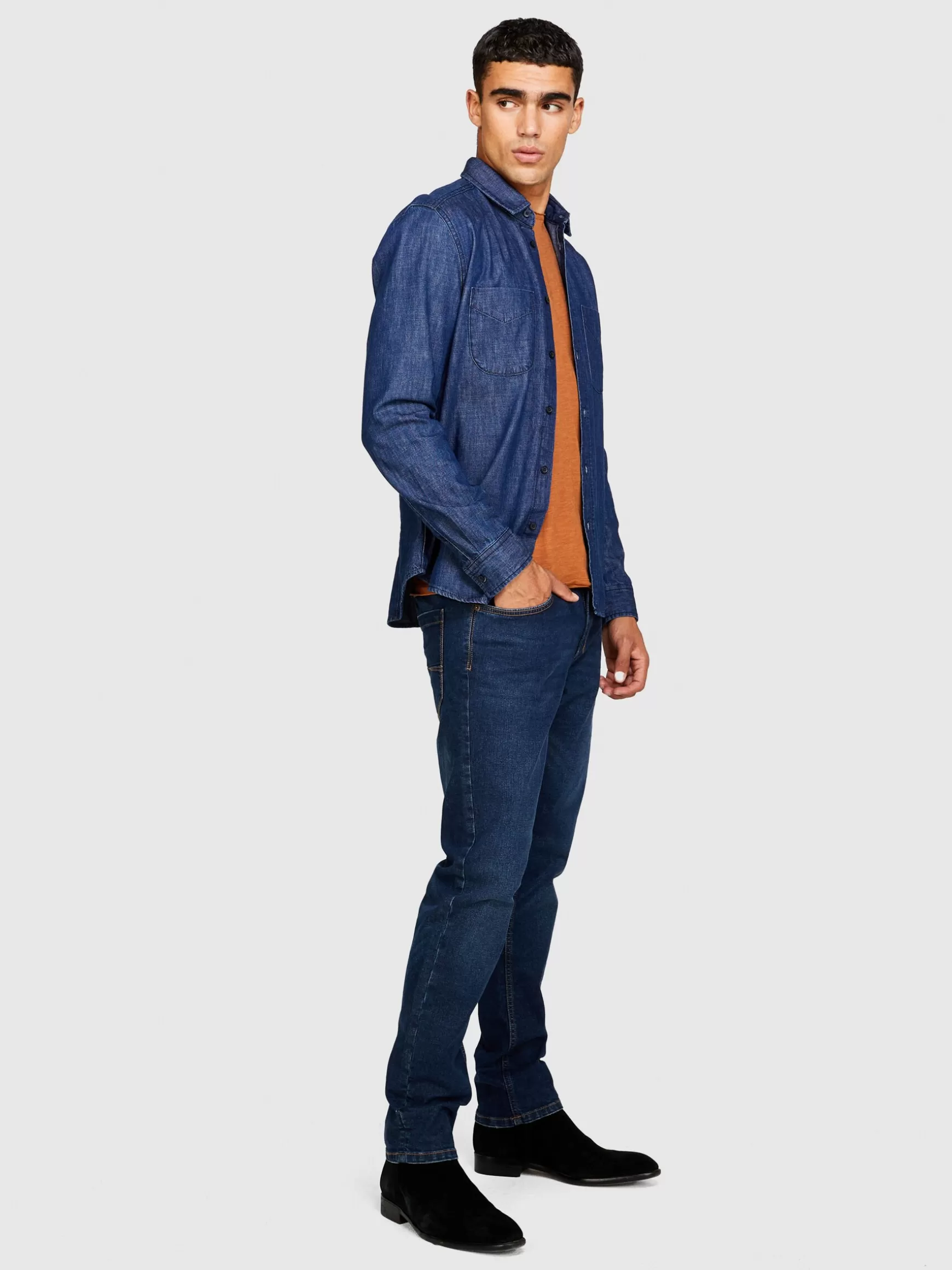 Jeans<Sisley Jeans Stockholm slim fit Blu Scuro