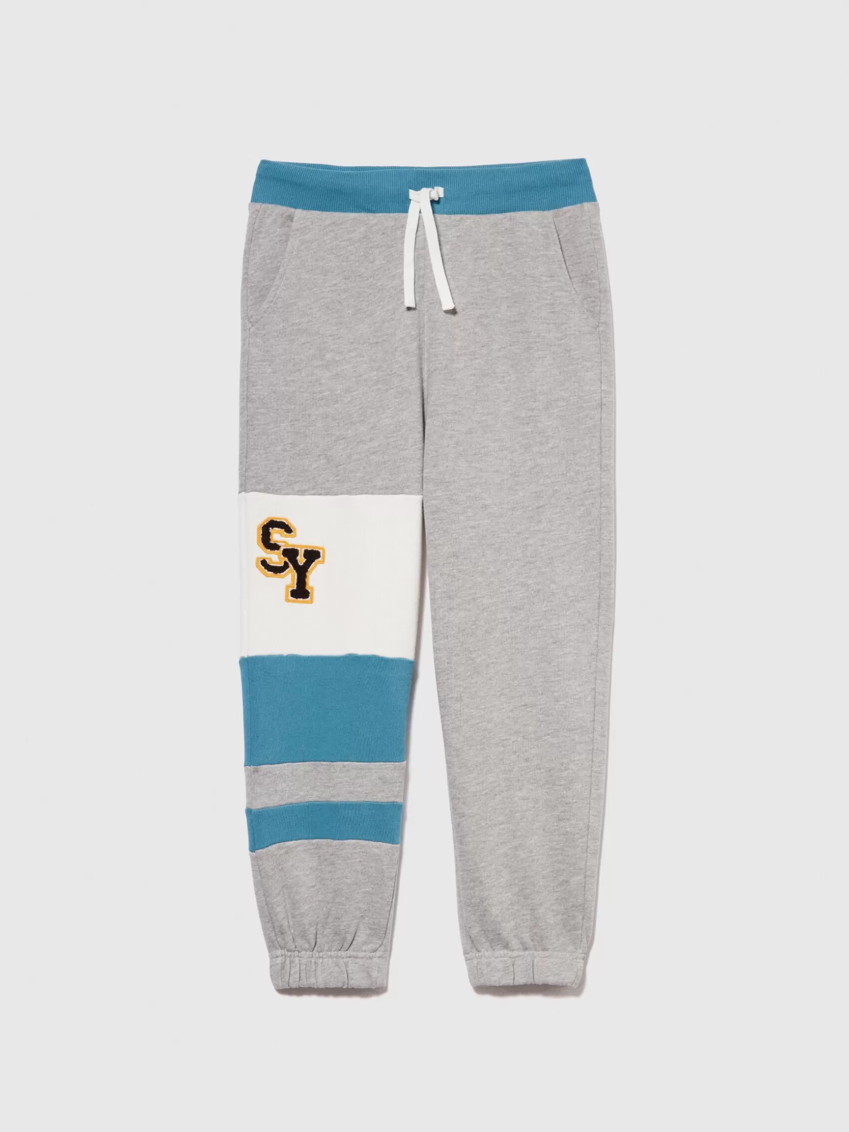 Pantaloni<Sisley Joggers con color block Grigio