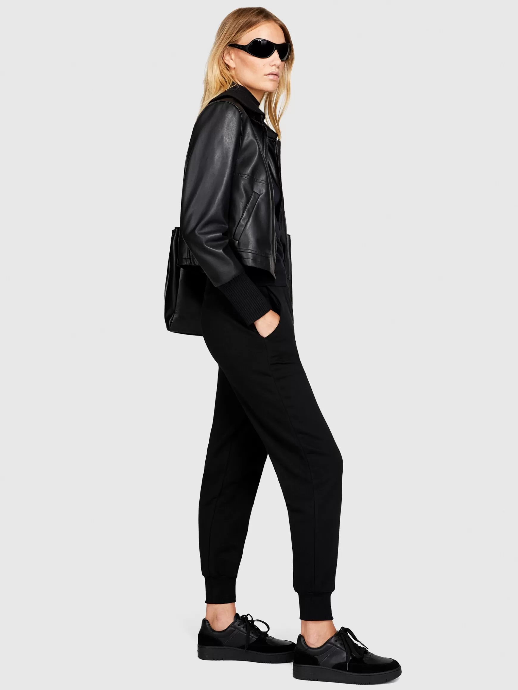 Pantaloni<Sisley Joggers in felpa Nero