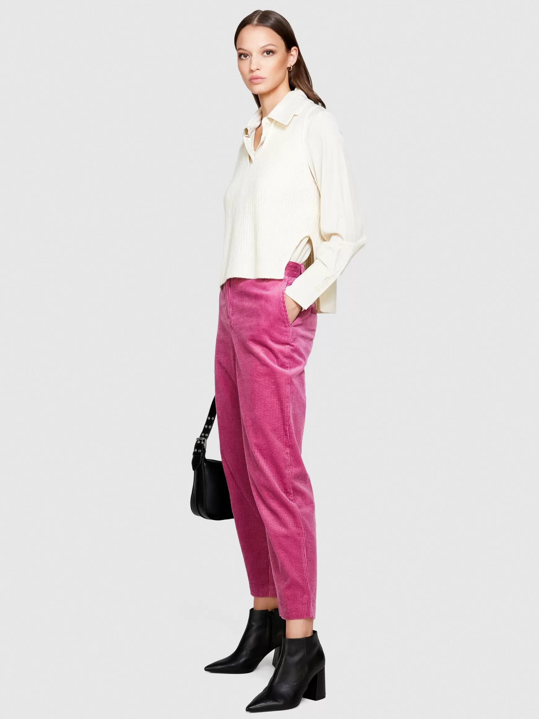 Pantaloni<Sisley Joggers in velluto a costine Rosa