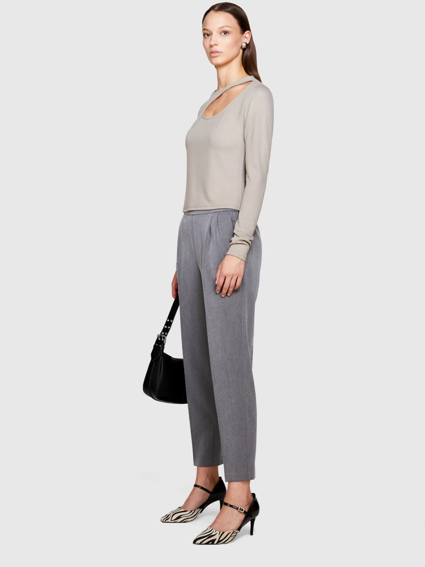 Pantaloni<Sisley Joggers regular fit Grigio