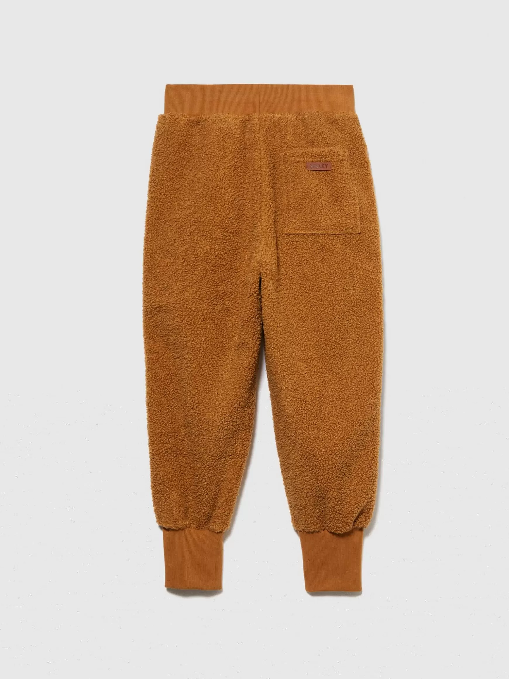 Pantaloni<Sisley Joggers teddy con banda logata Cammello