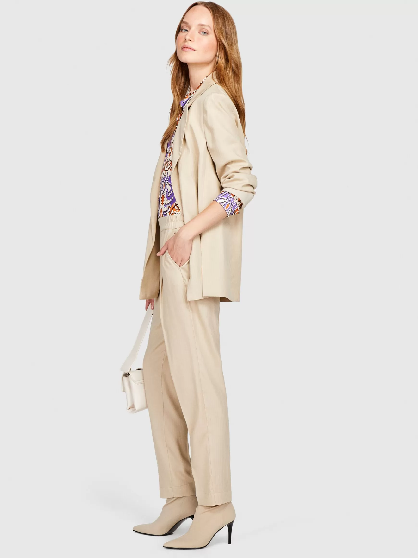 Pantaloni<Sisley Joggers tinta unita Beige