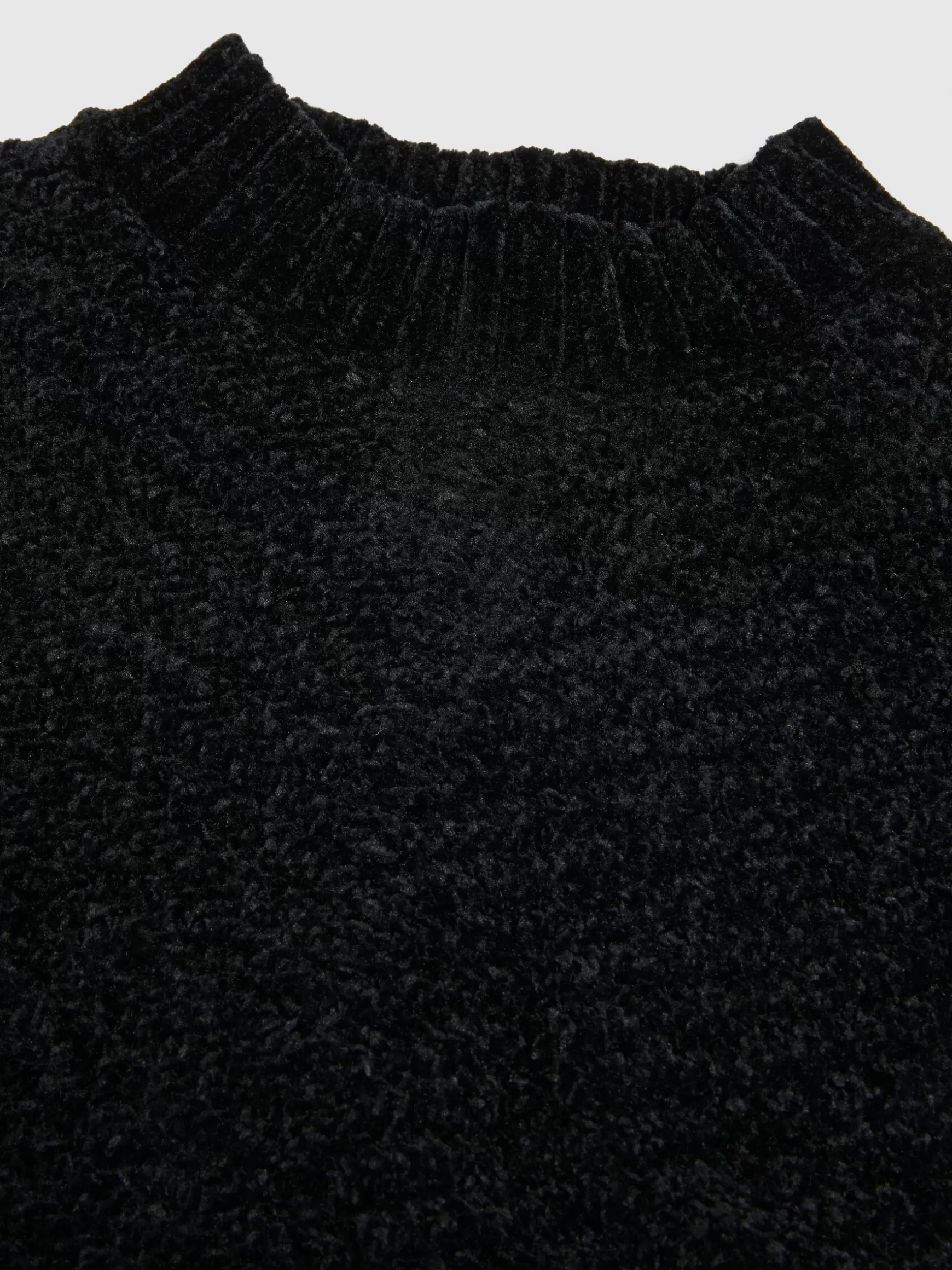 Pullover e Cardigan<Sisley Maglia cropped in ciniglia Nero