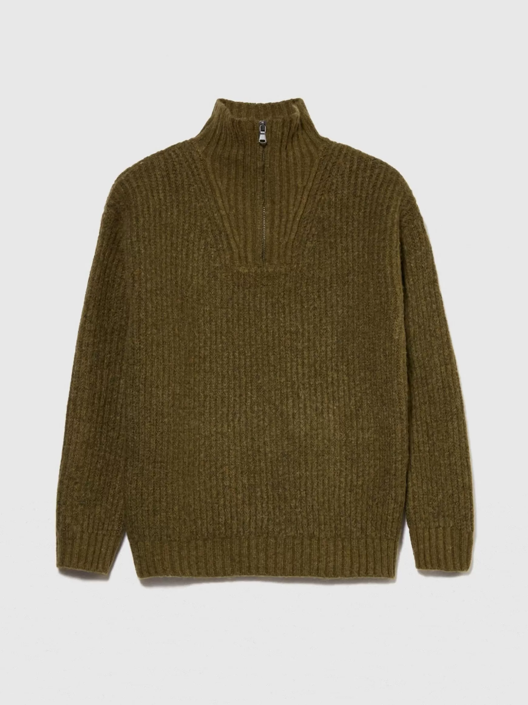 Pullover e Cardigan<Sisley Maglione con collo alto Verde Militare