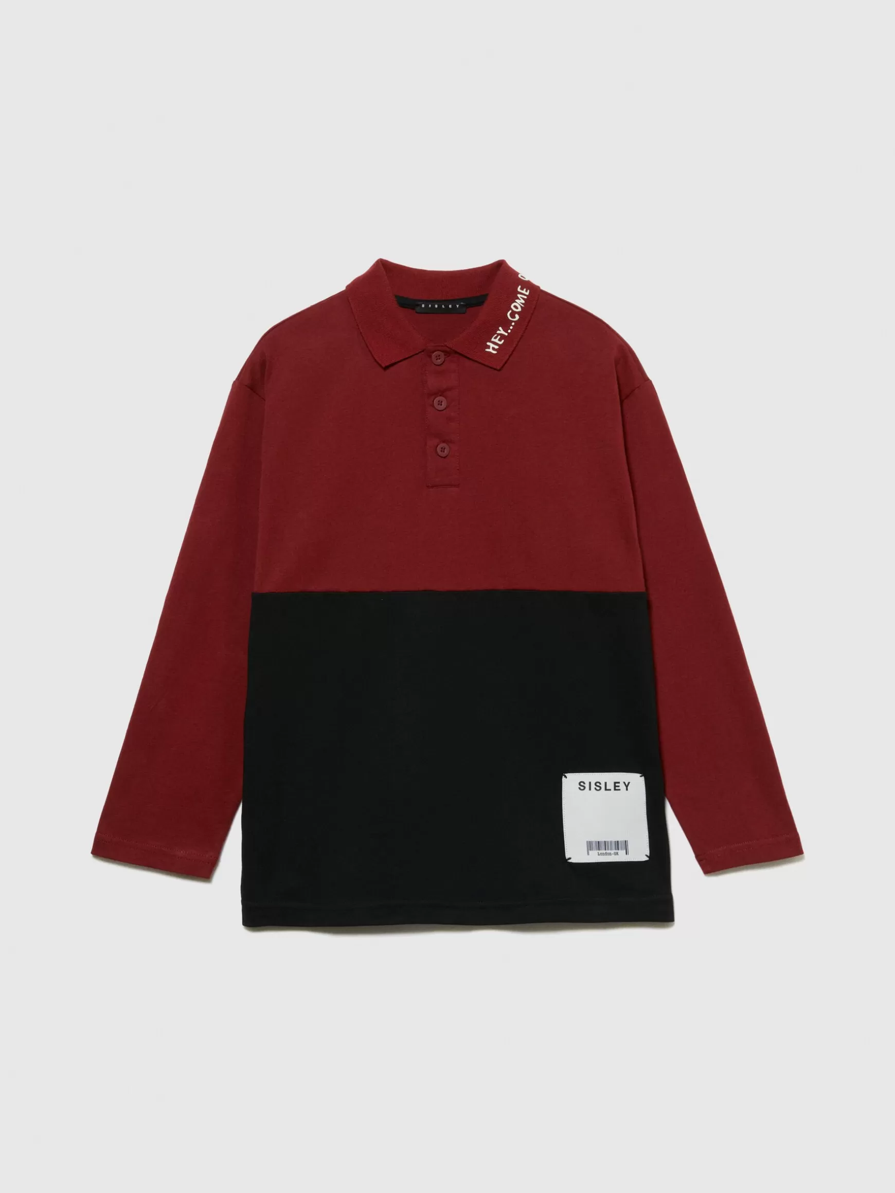 T-Shirt e Camicie<Sisley Polo color block Bordeaux