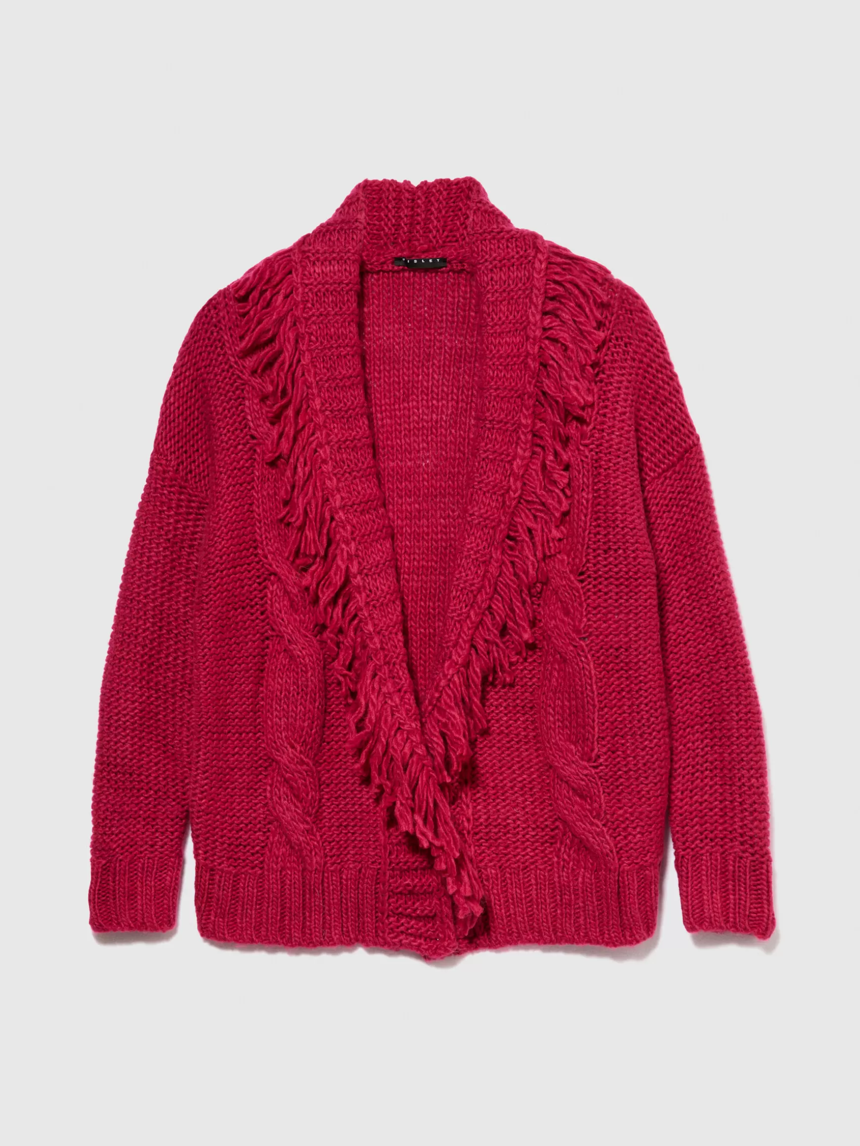 Sisley Pullover e Cardigan< Cardigan con frange >Bambina Pullover e Cardigan