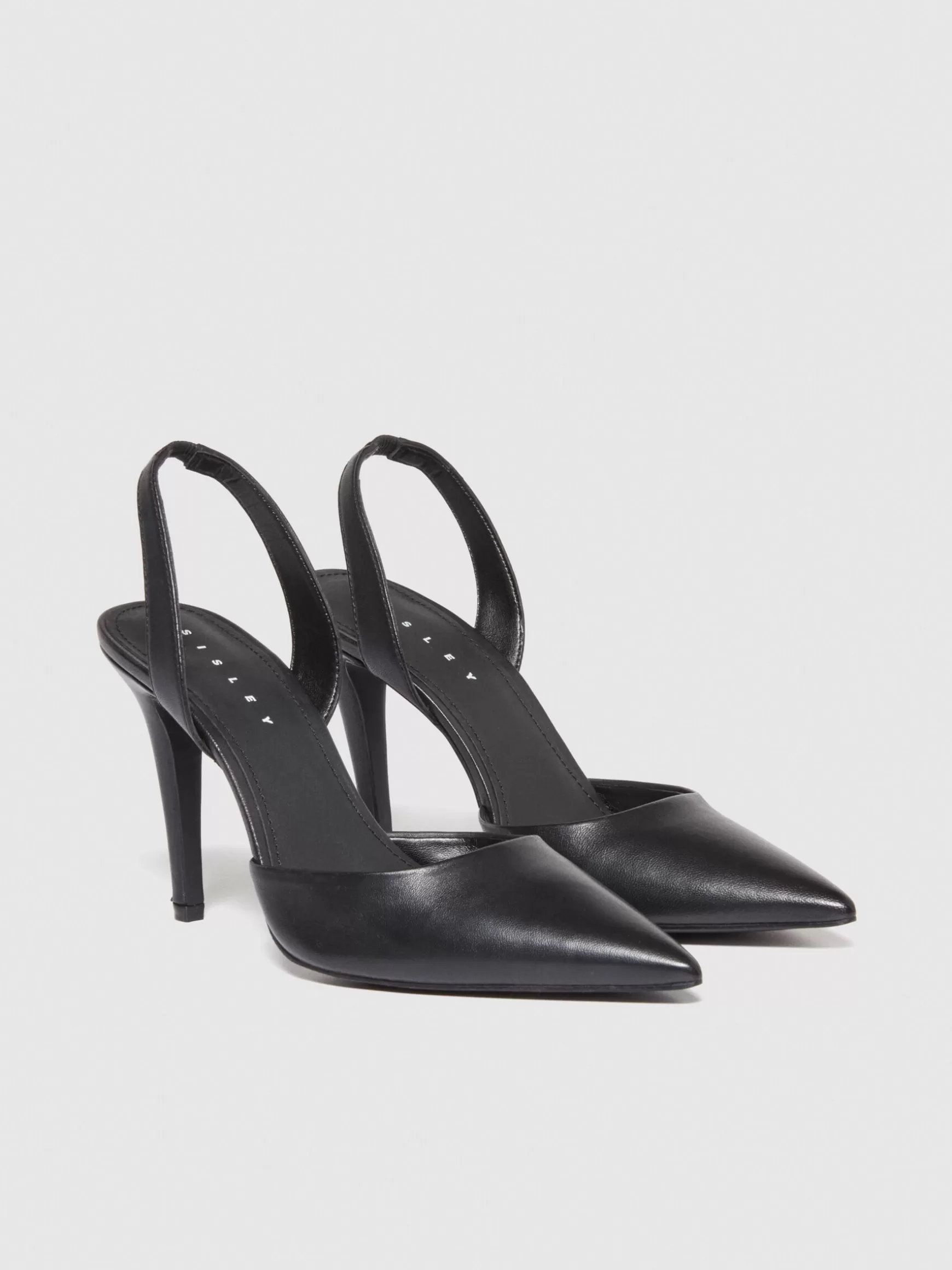 Scarpe<Sisley Slingback in pelle Nero