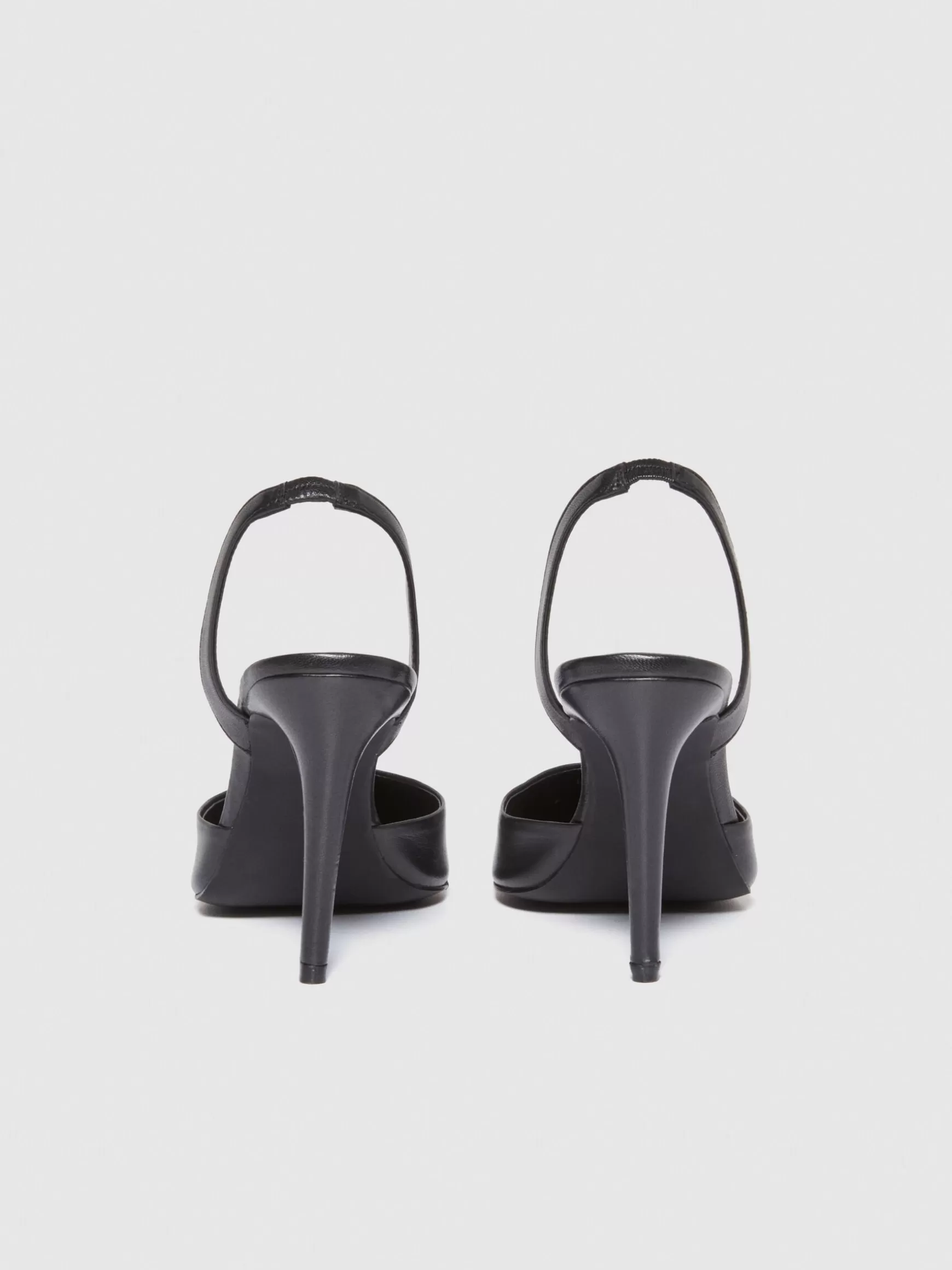 Scarpe<Sisley Slingback in pelle Nero