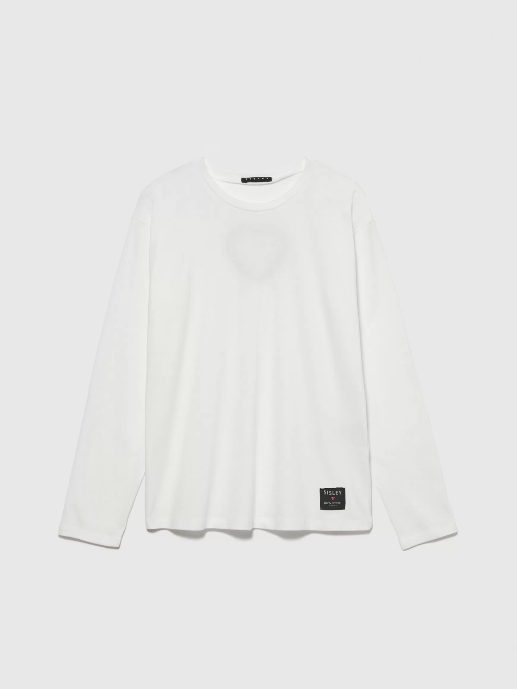 T-Shirt e Top<Sisley T-shirt con cuore cut-out Bianco