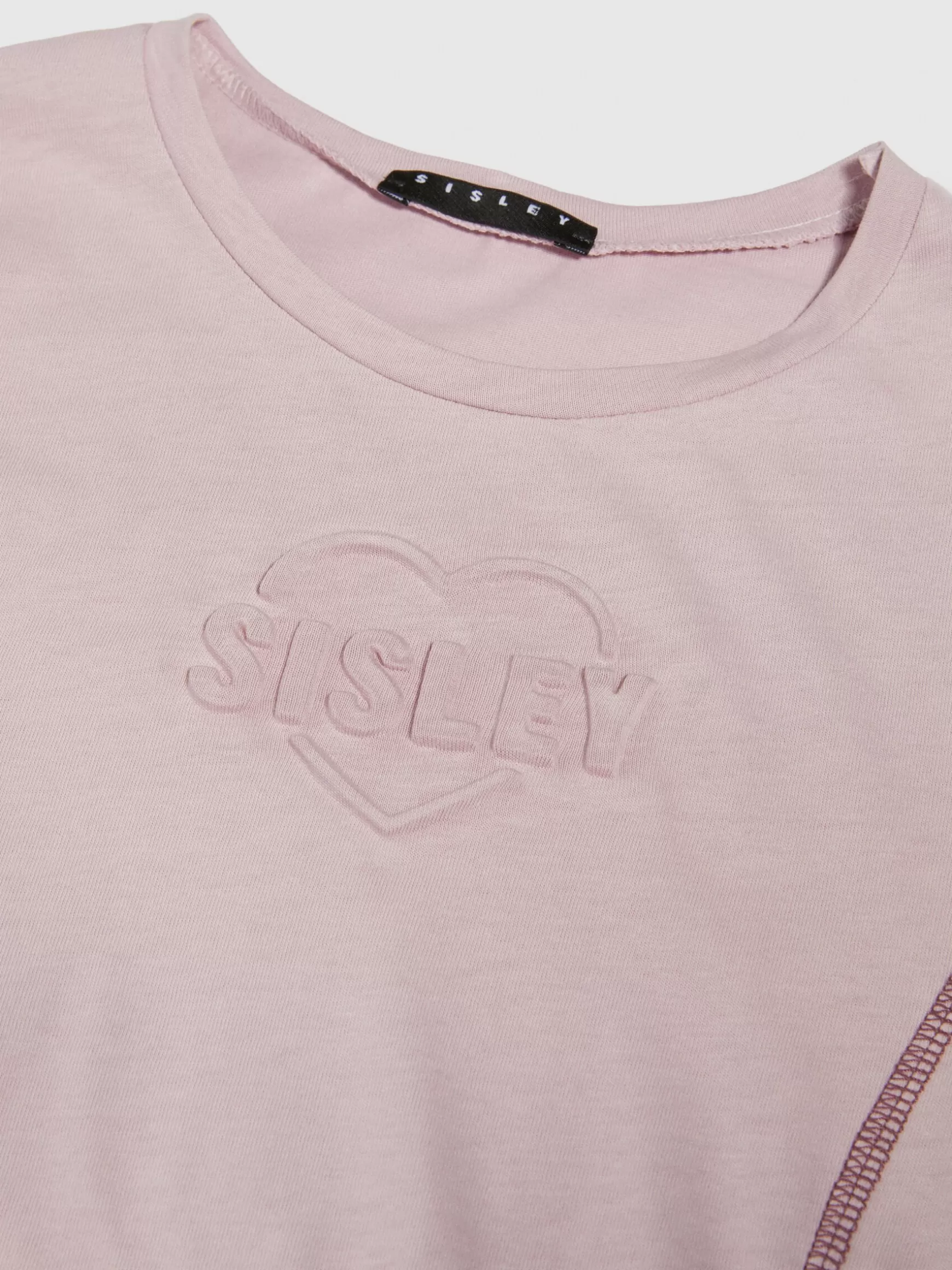 T-Shirt e Top<Sisley T-shirt con stampa a rilievo Rosa