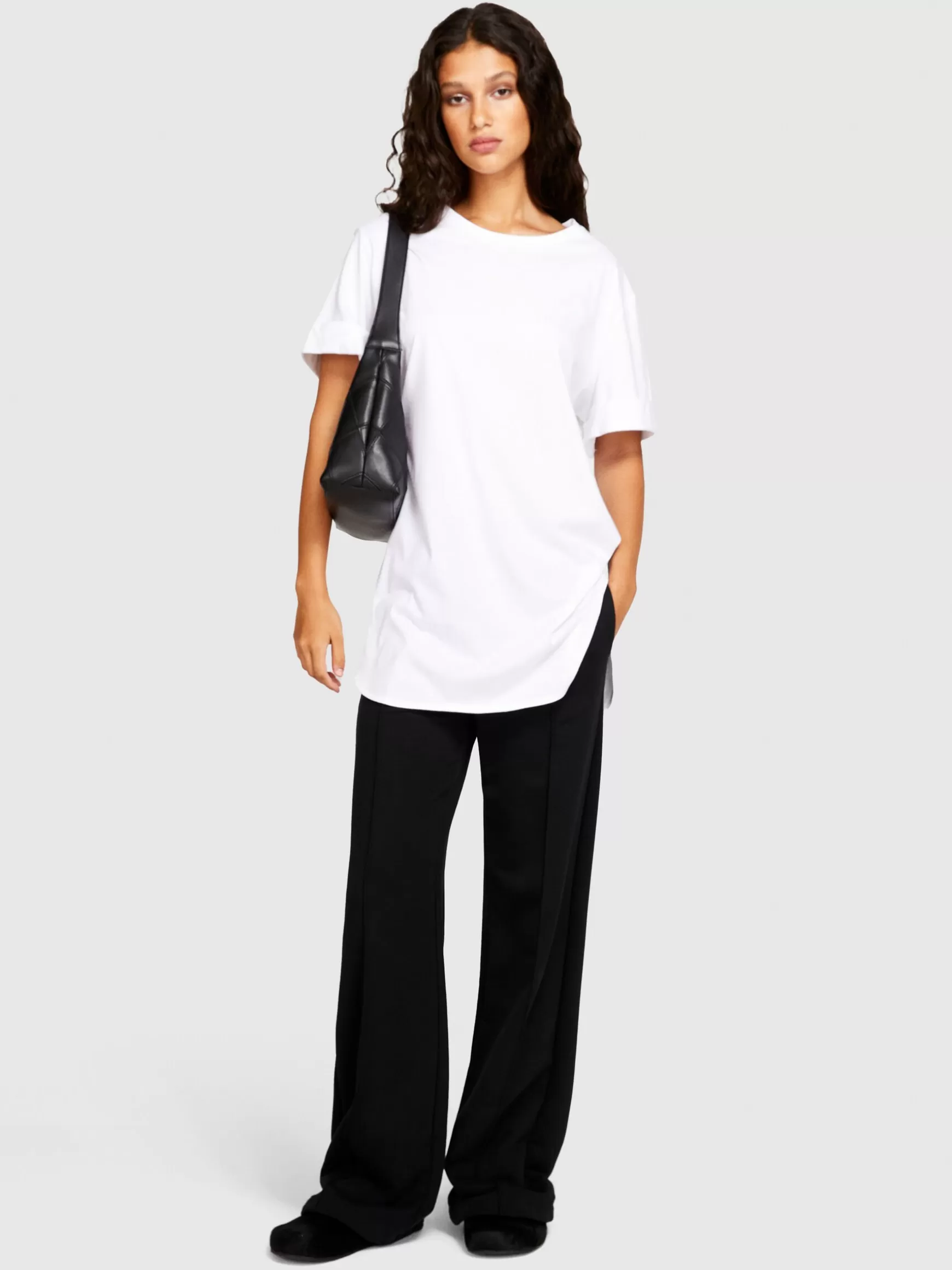 T-Shirt e Top<Sisley T-shirt relaxed fit Bianco